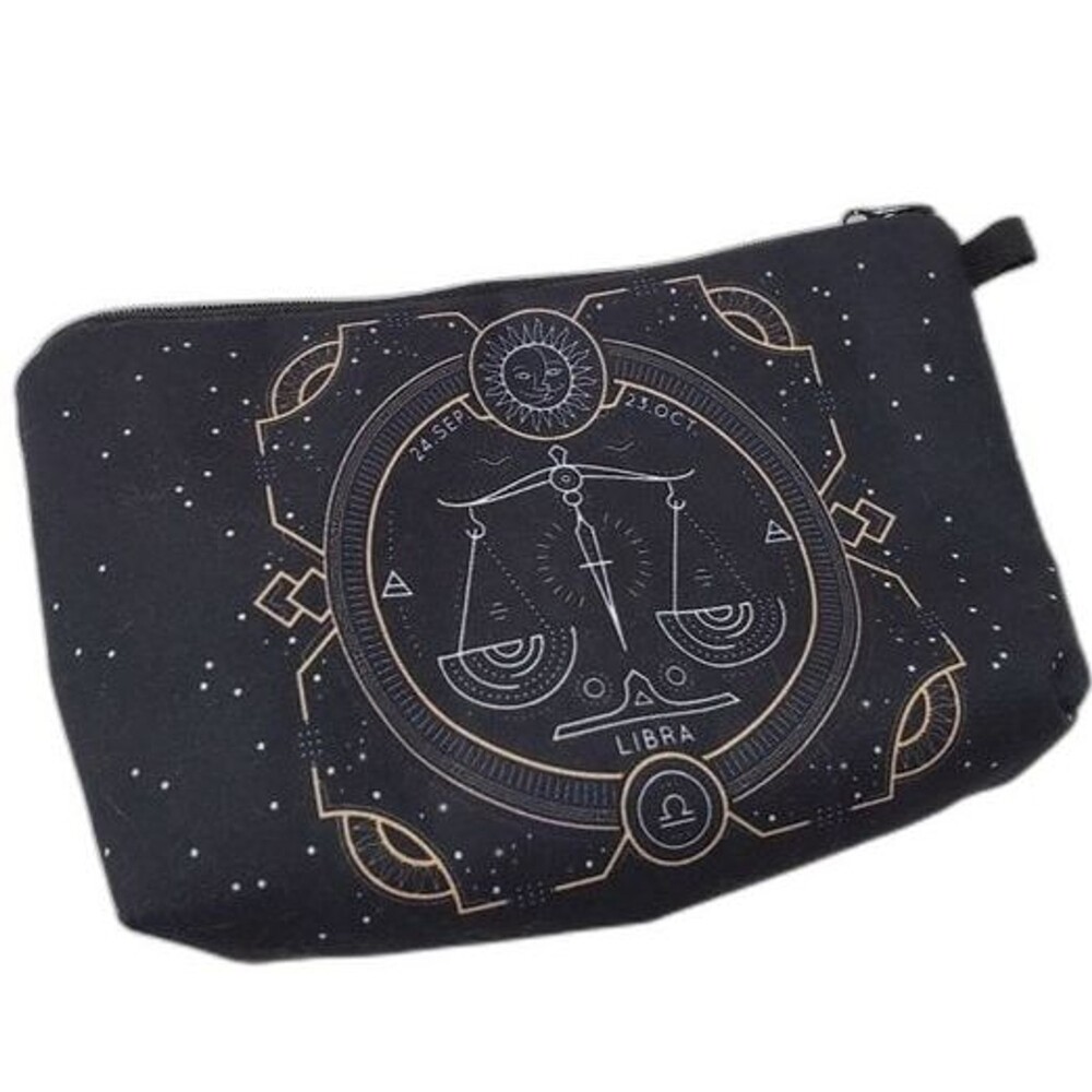 Libra makeup bag zodiac astrology NEW never used